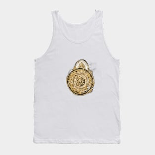 Golden Spiral Mandala Artwork No. 765 Tank Top